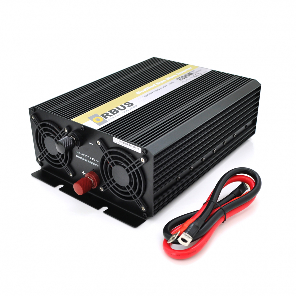 Инвертор Orbus ORMS24-2500 (2500Вт), 24/220V, Q20