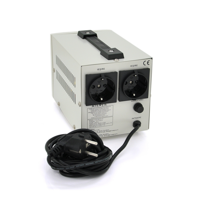 Стабилизатор напряжения релейный Conter SVR-PLUS-500VA/375W (0,375 кВт, 1 фаза)