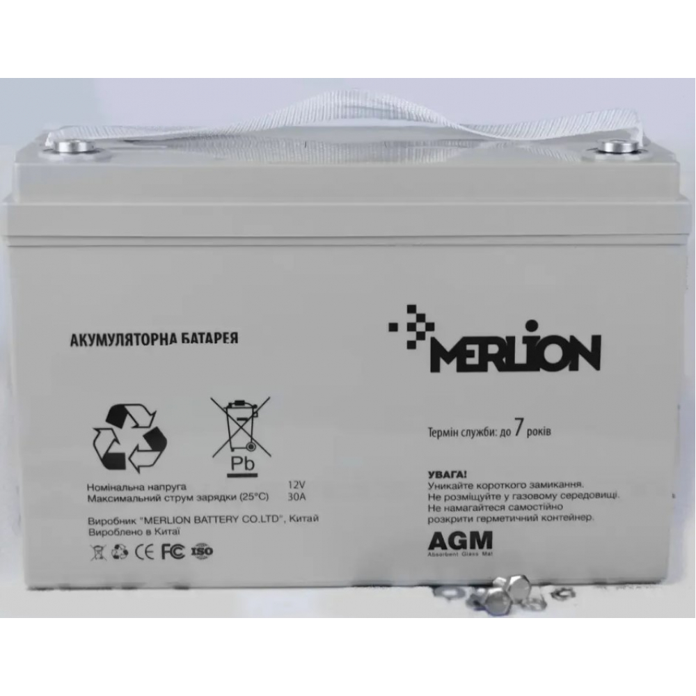 Аккумулятор Merlion AGM GP121000M8 12V100Ah