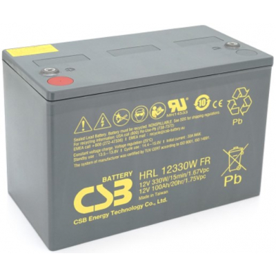 Аккумулятор свинцово-кислотный (AGM) CSB HRL12330W AGM (12V 100Ah)