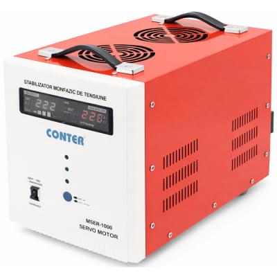 Стабілізатор напруги сервопривідний Conter MSER 10000 VA-V2/7500W (1 фаза)