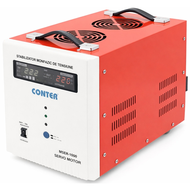 Стабілізатор напруги сервопривідний Conter MSER 10000 VA-V2/7500W (1 фаза)