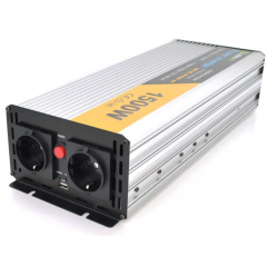 Solinved Sol-Yb24-1500M, 24V/220V, 1500W з апроксимованою синусоїдою, 2Shuko, USB, клемні дроти, Q6