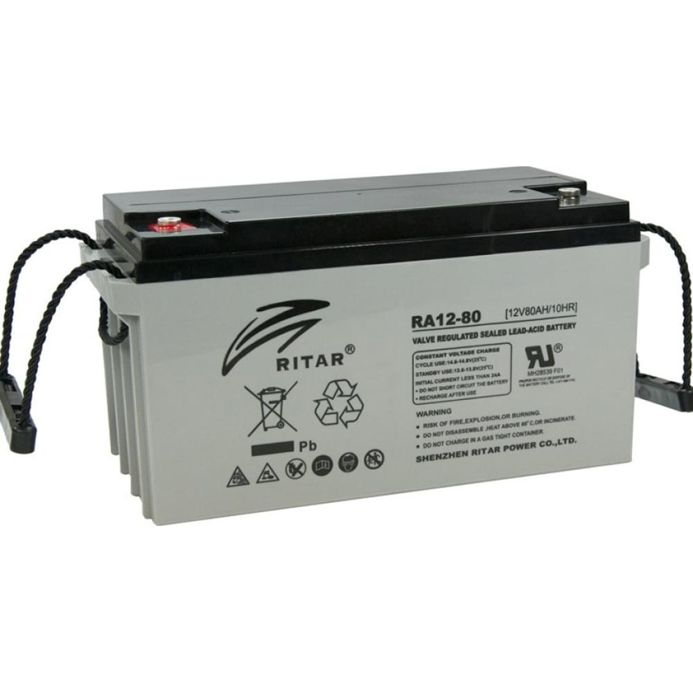 Аккумулятор Ritar AGM DC12-80, Gray Case, (12V 80Ah)