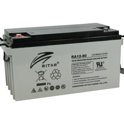 Акумулятор Ritar AGM DC12-80, Gray Case, (12V 80Ah)