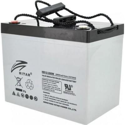 Акумулятор свинцево-кислотний (AGM) Ritar AGM HR12-280W Gray Case (12V 75Ah)