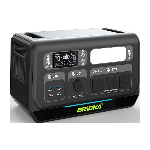 Зарядная станция Bridna Allwei SGR-PPS2400-2PRO, 2400W/2048Wh LiFePO₄