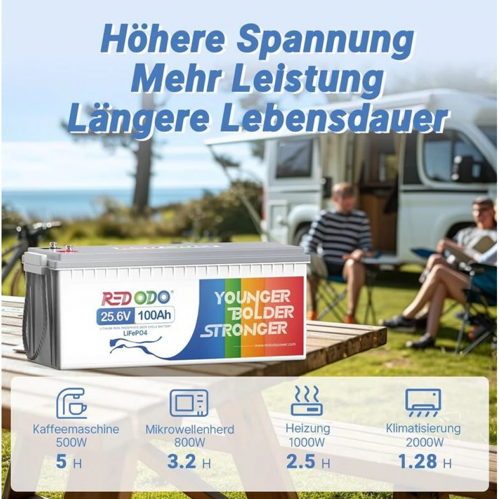 Акумулятор Redodo  2,56kWh LiFePO4  (24V 100Ah)