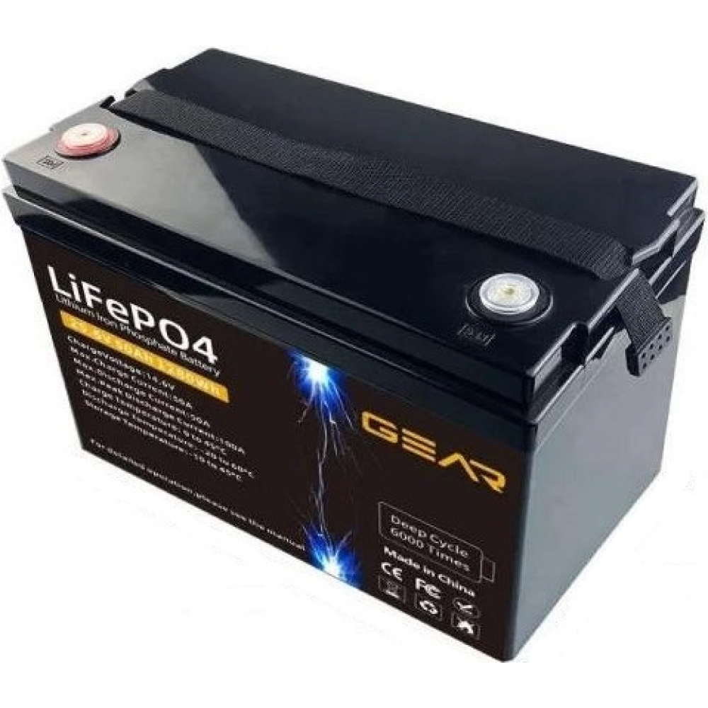 Акумулятор Gear LiFePO4 25.6V 50AH (BMS-50A/50A), Q1