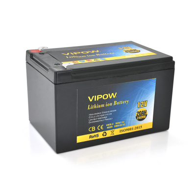 Акумулятор літій-іонний Vipow Li-ion 12 V 20Ah