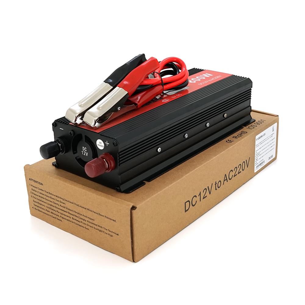 Инвертор Demuda YT-D800W-12V, 800W 12/220V