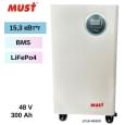 Аккумулятор литий-железо-фосфатный(LiFePo4) Must LiFePO4 LP16-48300 51.2V 300Ah, 15.36kWh