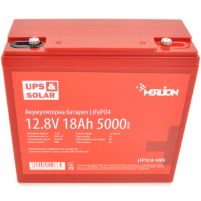 Акумулятор Merlion LiFePO4 12.8V 18AH (LFP12.8-18US)