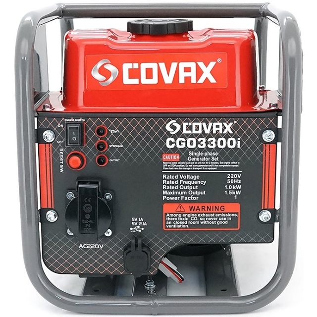 Бензиновий генератор Covax CGO3300i 1.5 кВт