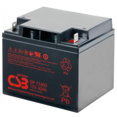 Акумулятор свинцево-кислотний (AGM) CSB GP12400 AGM (12V 40Ah)