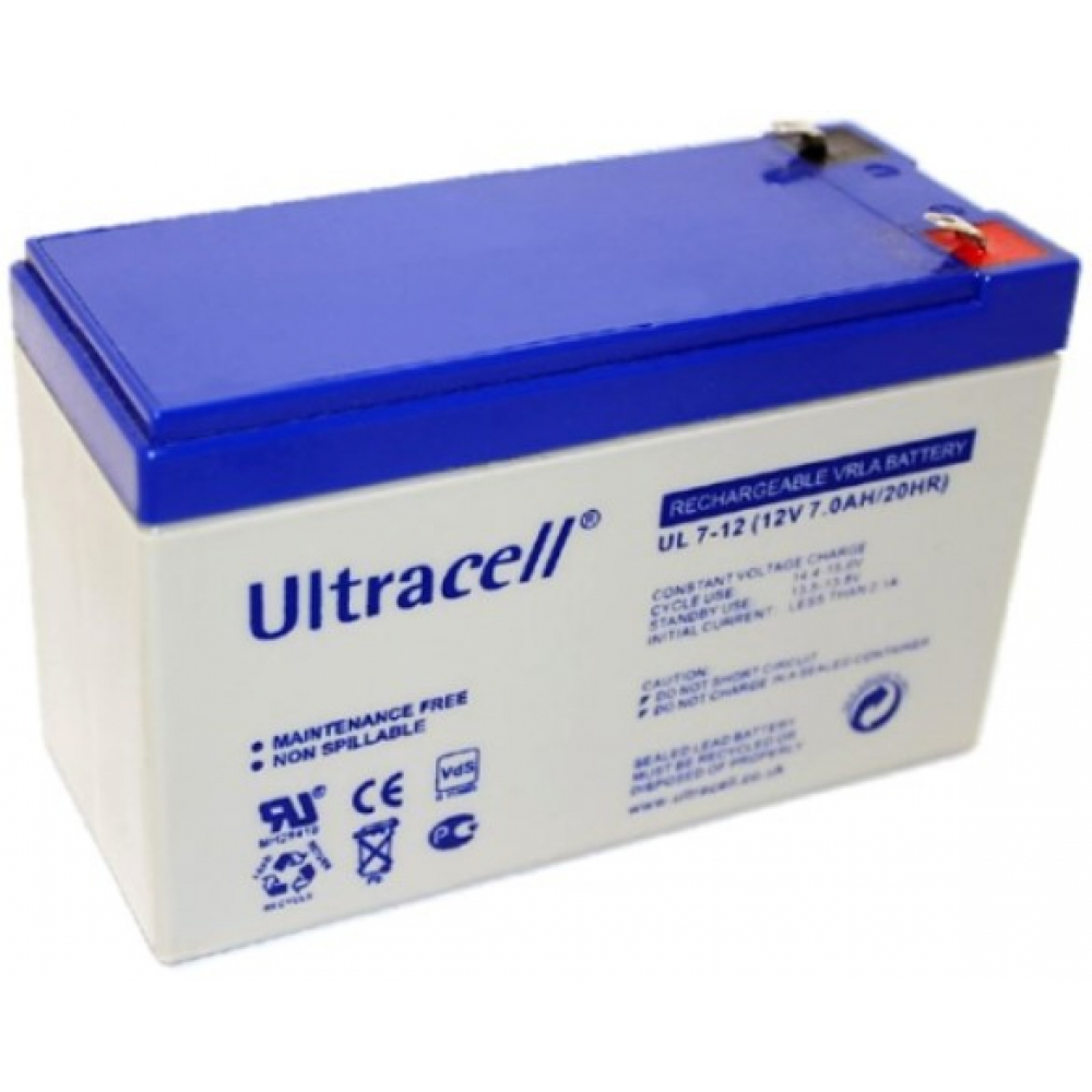 Акумулятор Ultracell UL7-12 AGM (12V 7Ah)