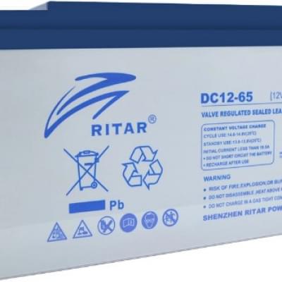Акумулятор Ritar AGM DC12-65, Gray Case, (12V 65Ah)