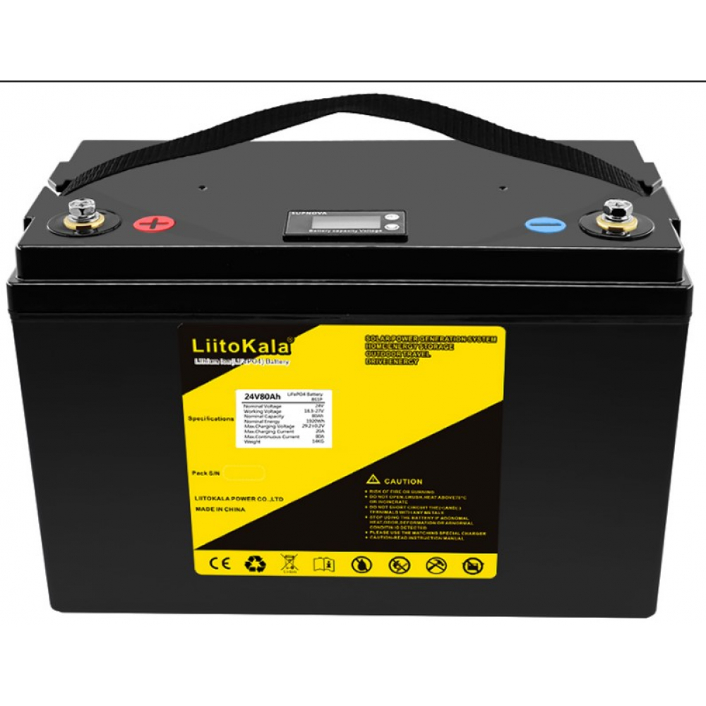 Аккумулятор LiitoKala LiFePO4 24V(29,2V) 80Ah