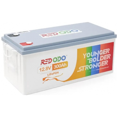 Акумулятор літій-залізо-фосфатний Redodo LiFePO4 12.8V 300Ah , 3840Wh, BMS 200A
