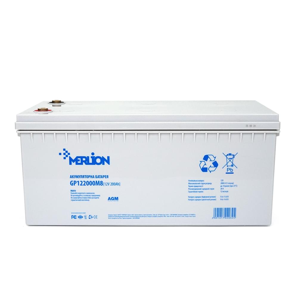 Аккумулятор Merlion AGM GP122000M8 12 V 200 Ah