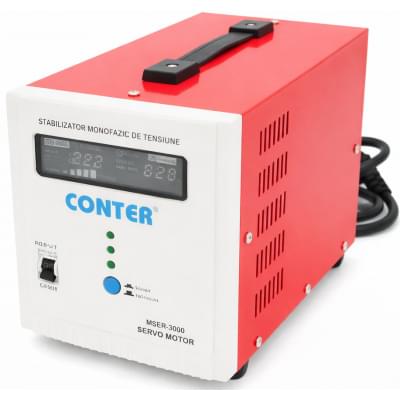 Стабілізатор напруги сервопривідний Conter MSER 3000 VA-V2/2250W (1 фаза)