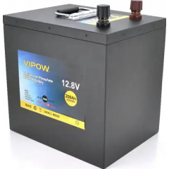 Vipow LiFePO4 12,8V 200Ah з вбудованою ВМS платою 100A