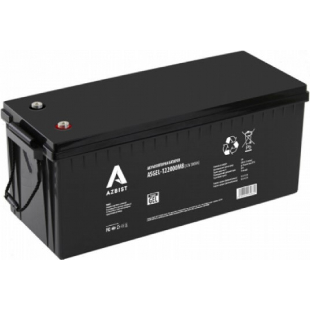Акумулятор Azbist Super GEL ASGEL-122000M8, Black Case, 12V 200.0Ah Q1/18