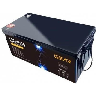 Акумулятор літій-залізо-фосфатний (LiFePo4) Gear LiFePO4 25,6V 100Ah (BMS-50A/100A) Q1