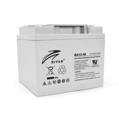 Акумулятор Ritar AGM RA12-40, Gray Case, 12V 40Ah