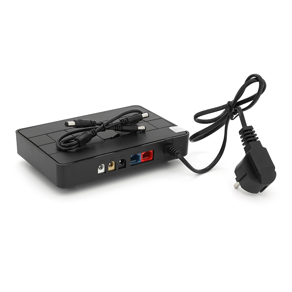 ИБП Green Wave ECO418Pro-18W, 5/9/12/15/24V, (12000MAh), Black, BOX, Q20