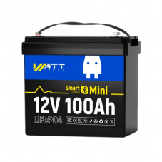 WattCycle LiFePO4 WT12V100AH100MINIBT Bluetooth 12,8V 100Ah, 1,28kWh