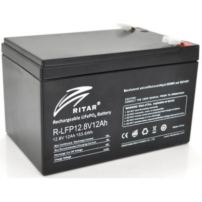 Аккумулятор литий-железо-фосфатный Ritar LiFePO4 12,8V 12Ah (153,6Wh)
