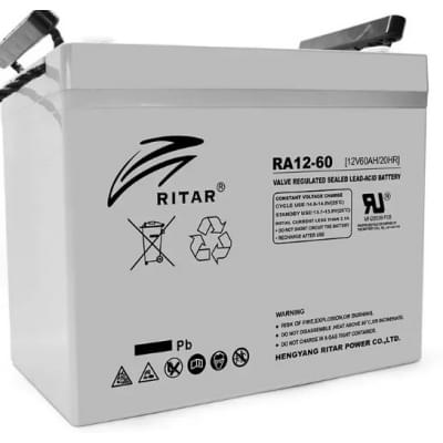 Акумулятор свинцево-кислотний (AGM) Ritar AGM RA12-60 Gray Case (12V 60Ah)