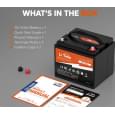 Акумулятор літій-залізо-фосфатний LiTime L12V50-BASIC-4-A38 LiFePO4 12,8V 50Ah 640Wh(100/100A)