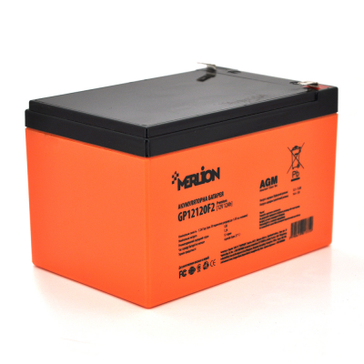 Акумулятор свинцево-кислотний (AGM) Merlion AGM GP12120F2 PREMIUM 12V 12Ah