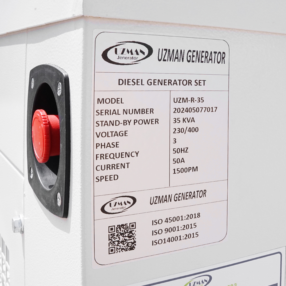 Дизельный генератор Uzman Ricardo 35 KVA/28KW