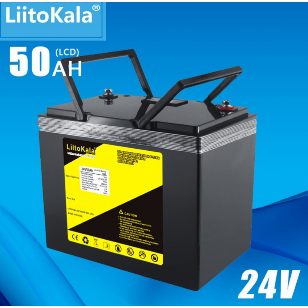 Аккумулятор LiitoKala LiFePO4 24V(29,2V) 50Ah