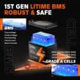 Аккумулятор литий-железо-фосфатный LiTime L12V100-BASIC-4-A100 LiFePO4 12,8V 100Ah 1280Wh(100/100A)