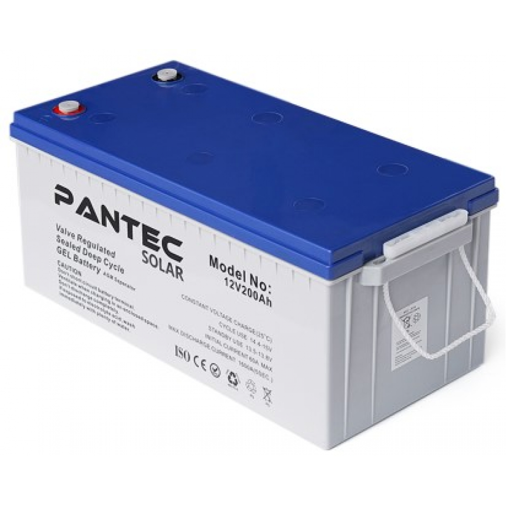 Аккумулятор Pantec 200-12 GEL (12V 200Ah)