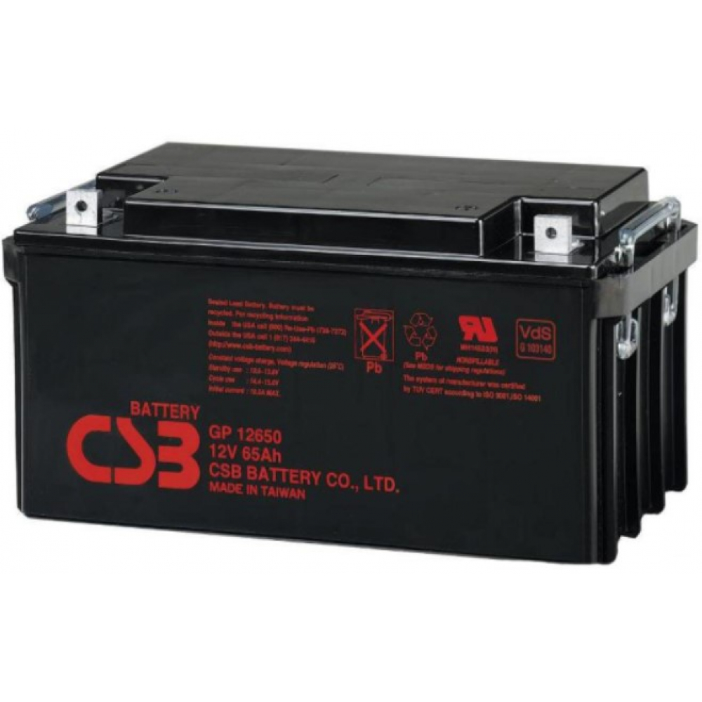 Акумулятор CSB GP12650 AGM 12V 65Ah