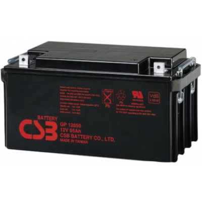 Аккумулятор свинцово-кислотный (AGM) CSB GP12650 AGM (12V 65Ah)