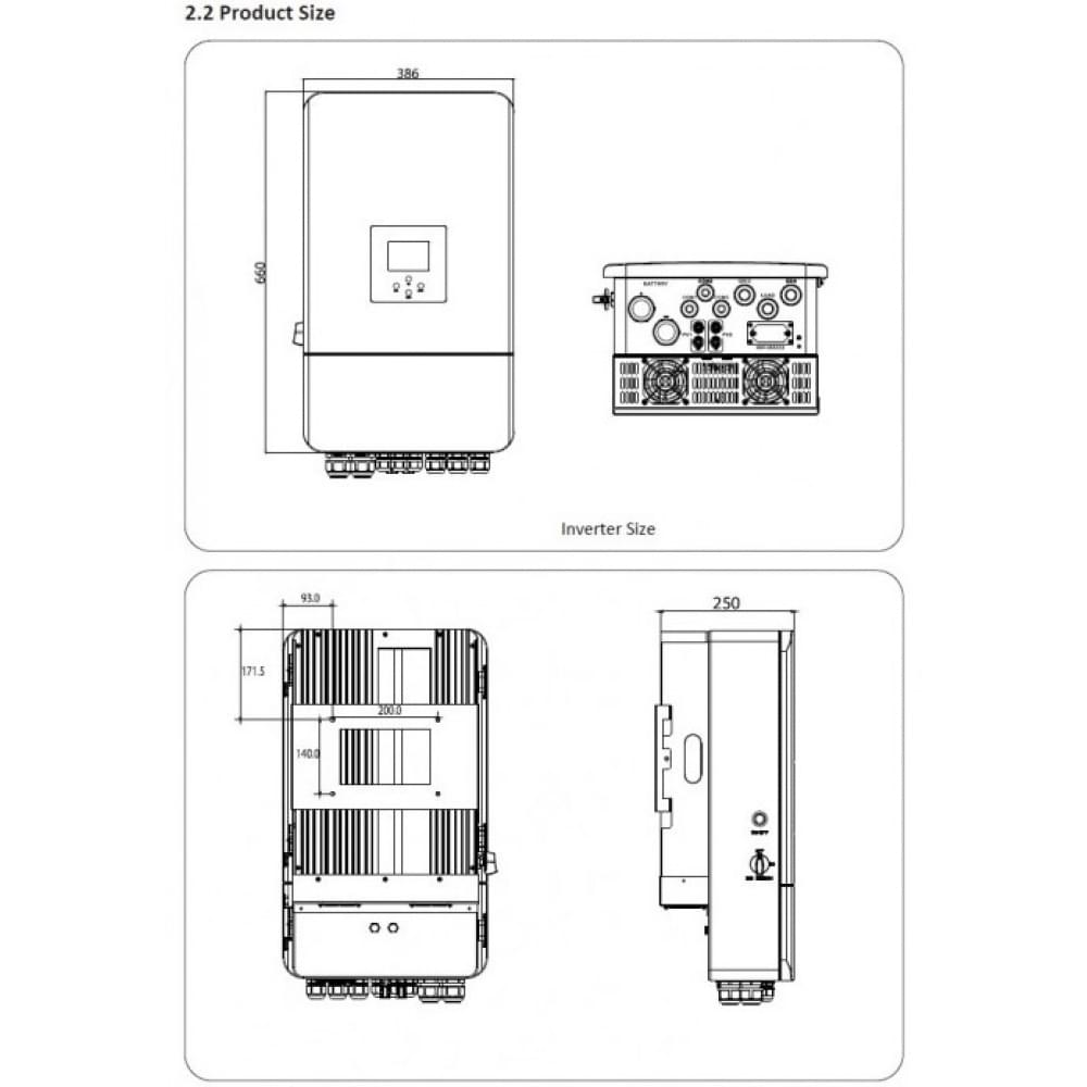 Инвертор Deye SUN-12K-SG05LP3-EU-SM2
