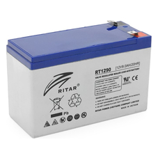  Ritar AGM RT1290, Gray Case, 12V 9.0Ah 