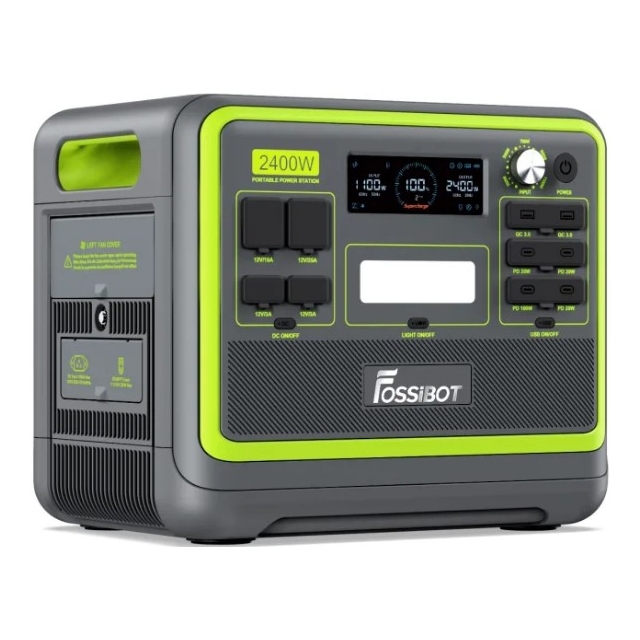 Зарядная станция Fossibot  F2400 Green, 2200W/2048Wh