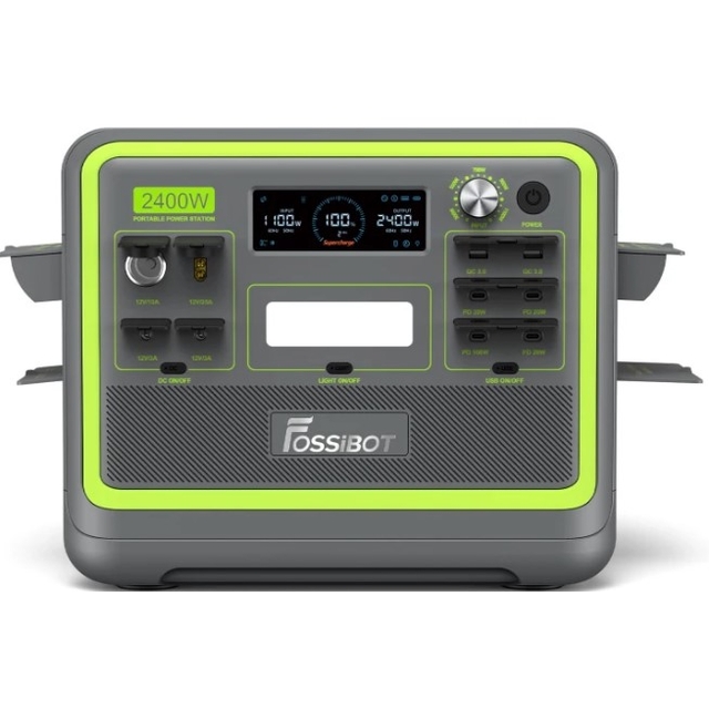 Зарядная станция Fossibot  F2400 Green, 2200W/2048Wh