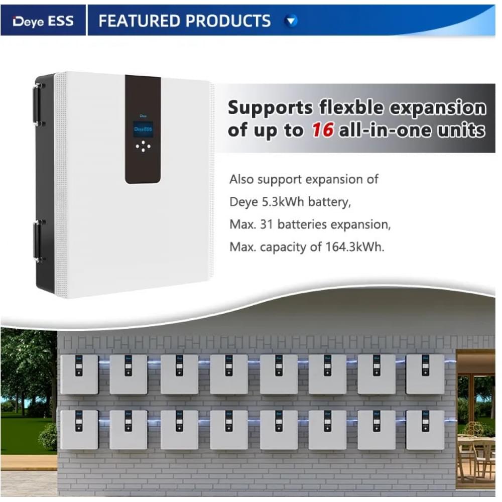 Инвертор Deye All-in-one 3.6kW ESS with Battery 5.3kWh (RW-F5.3-2H3)