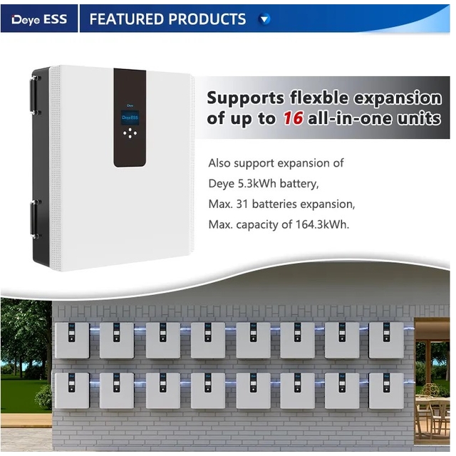 Комплект резервного питания Deye All-in-one 3.6kW ESS with Battery 5.3kWh (RW-F5.3-2H3)