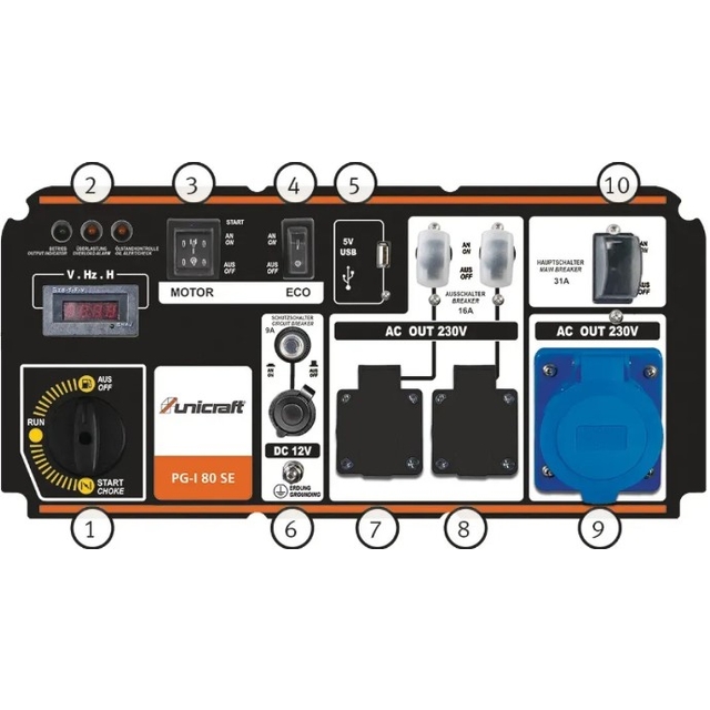 Бензиновий генератор Unicraft PG-I 80 SE (7 кВт)