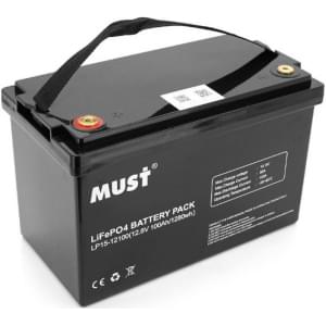Must LiFePO4 LP15-12100 12,8V 100Ah, 1,28kWh