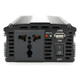 Інвертор напруги PI 1500ВА(900Вт), 12/220V, approximated, 1 універсальна розетка, клем + крокодили